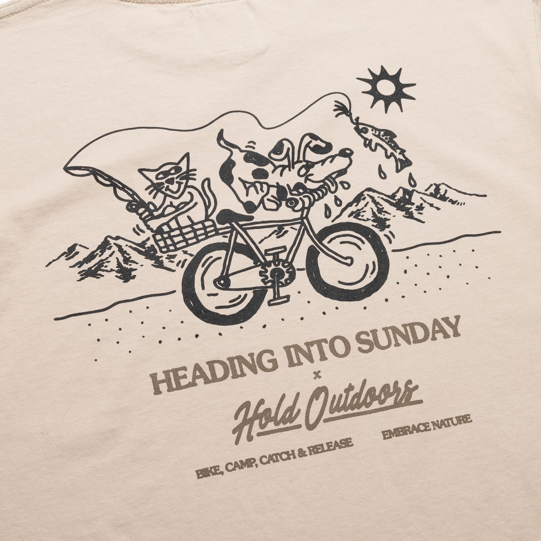 Heading Into Sunday x Hold Outdoors - Shirt Back Detail