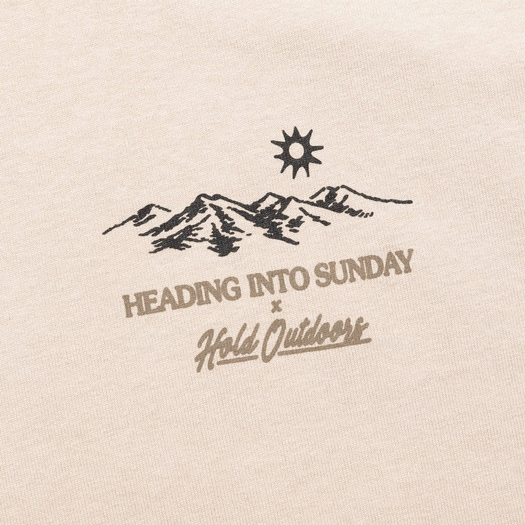 Heading Into Sunday x Hold Outdoors - Shirt Front Detail