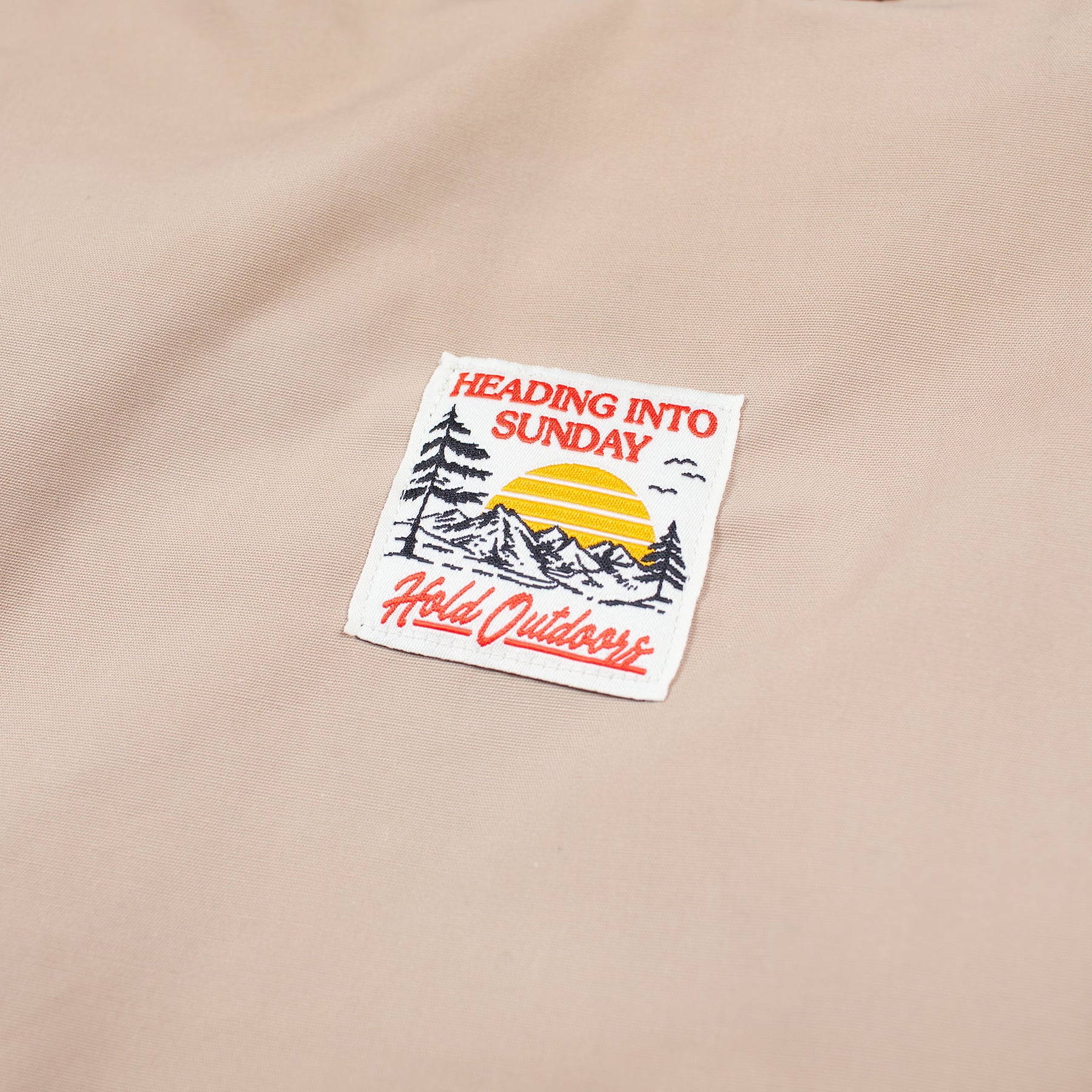 Heading Into Sunday x Hold Outdoors - Vest 02 - Woven Label Detail
