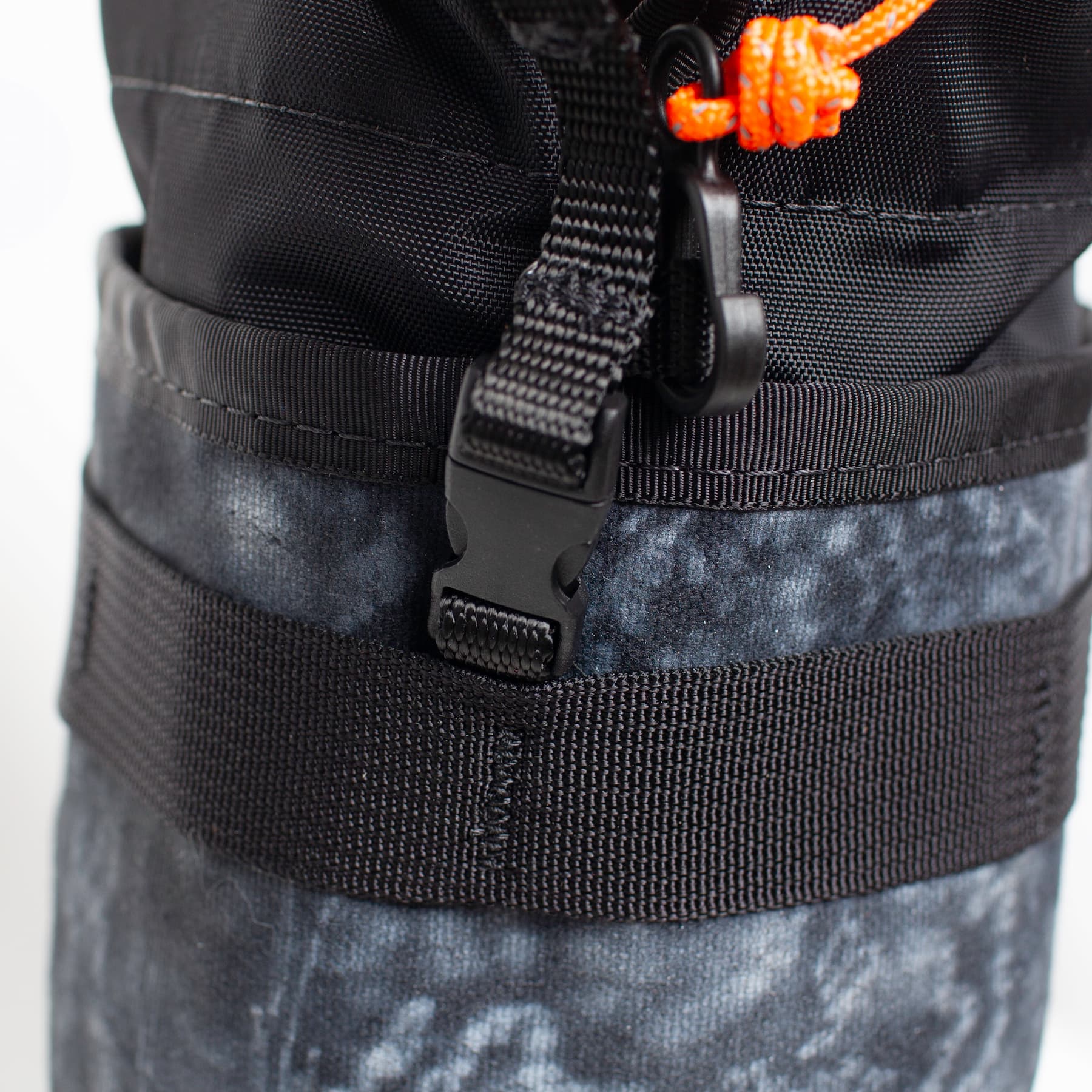 Heading Into Sunday BASK 001 Driller Black Stem Bag - Buckle Detail