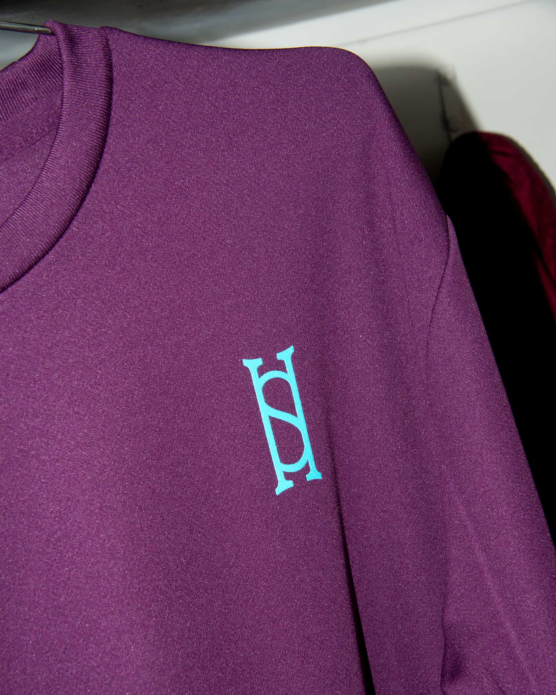 Heading Into Sunday - Fan Favorite - Purple Performance Long Sleeve T-Shirt - Front Detail