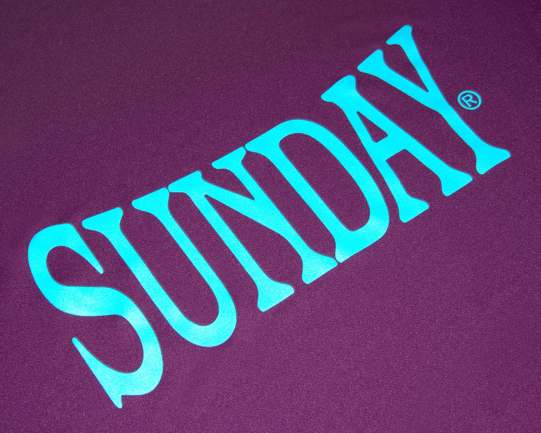 Heading Into Sunday - Fan Favorite - Purple Performance Long Sleeve T-Shirt - Front Detail