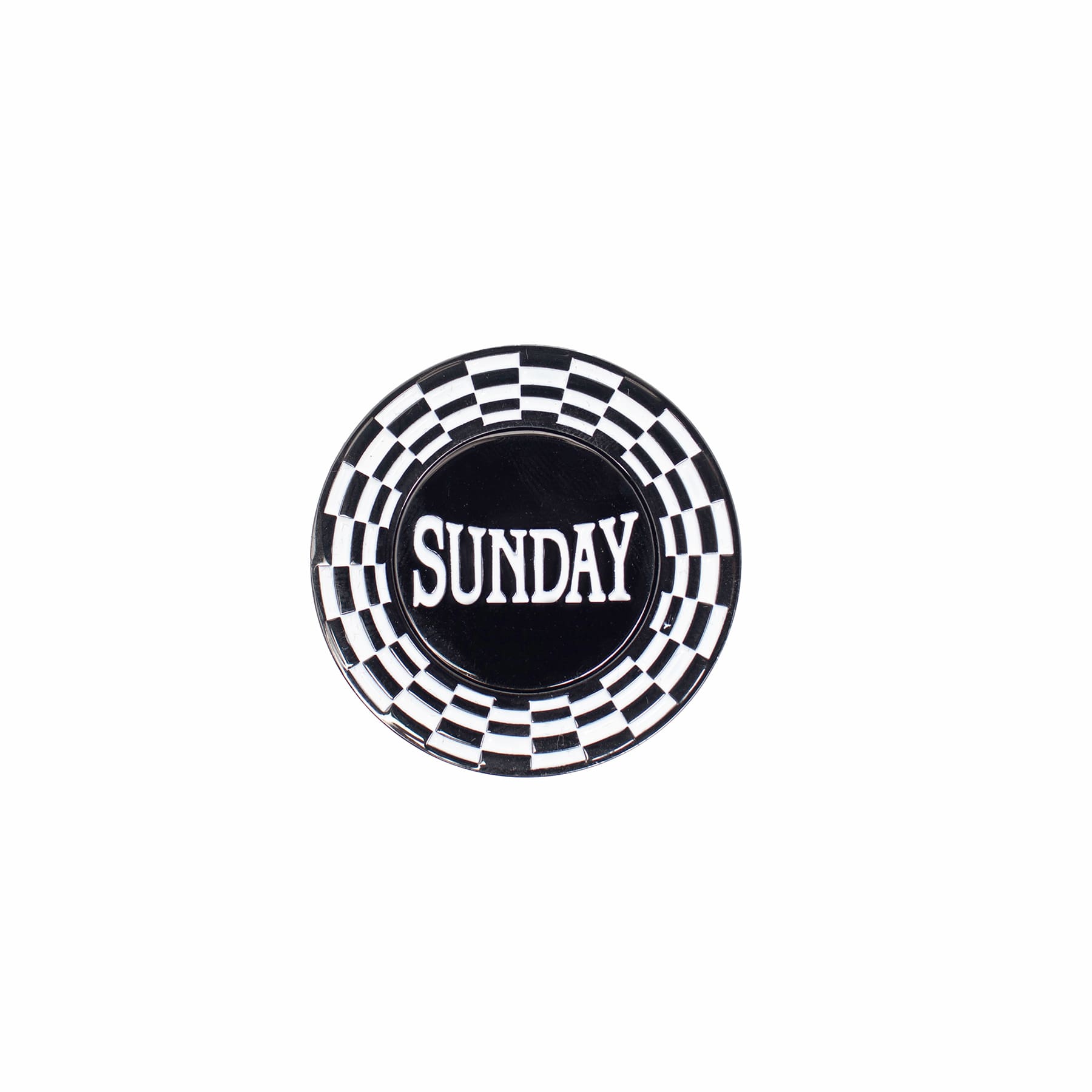 Heading Into Sunday Lucky Coin Ball Marker Front Black