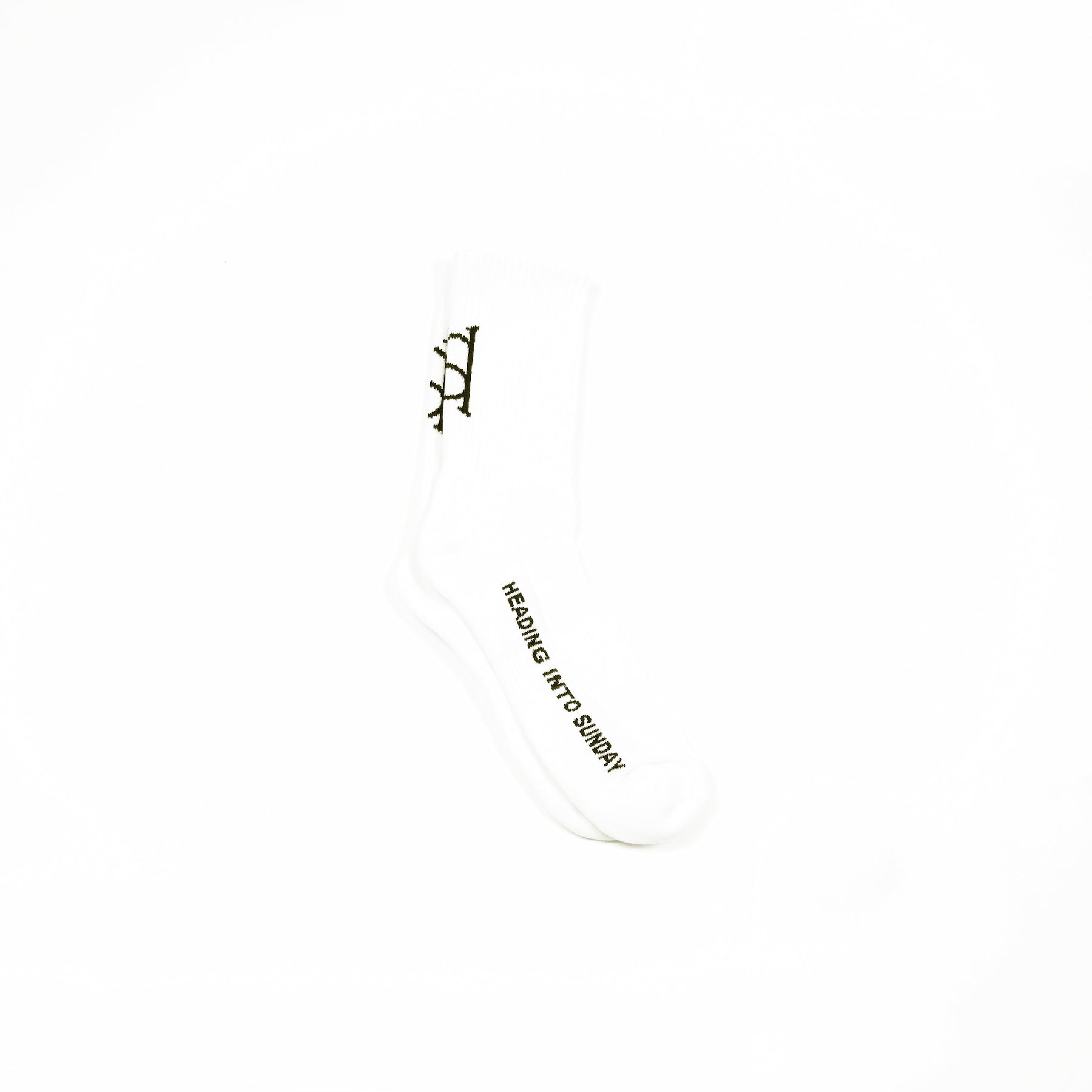 Heading Into Sunday - Multisport White Crew Socks