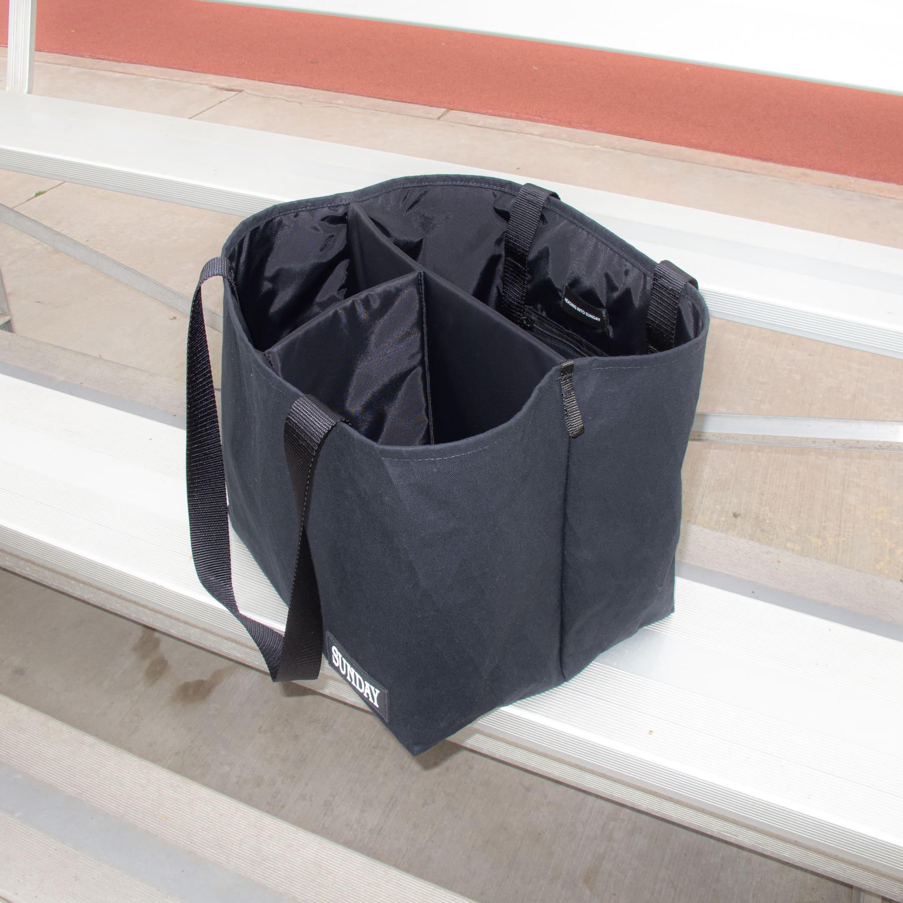 Heading Into Sunday Black Multi-Sport Tote Bag Top